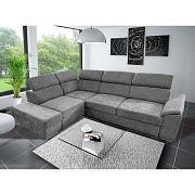DOMINO rohová sedací souprava, pravá, šedá Wind 89
