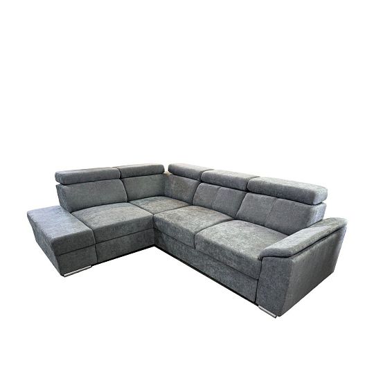 DOMINO rohová sedací souprava, pravá, šedá Wind 89