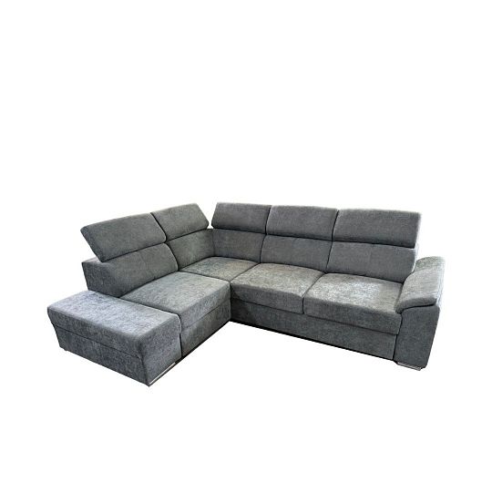 DOMINO rohová sedací souprava, pravá, šedá Wind 89