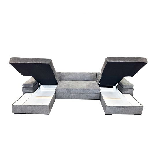 ORFA VELIRA sedací souprava do U, univerzální, šedá Aragon 93