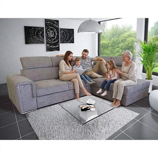 MADERA II rohová sedací souprava, levá, hnědá Aragon 20