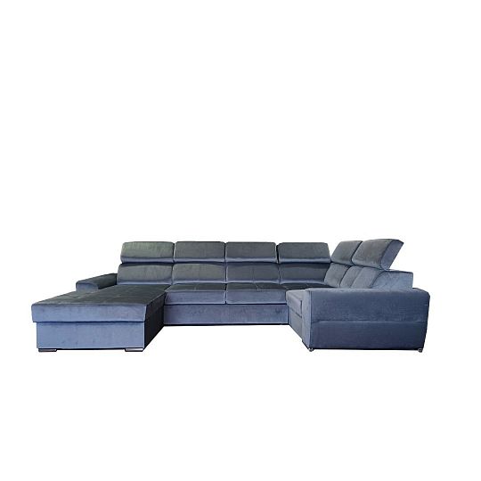 CARI NEW PANORAMIC sedací souprava do U, levá, šedá Amon 11