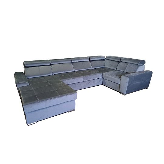 CARI NEW PANORAMIC sedací souprava do U, levá, šedá Amon 11