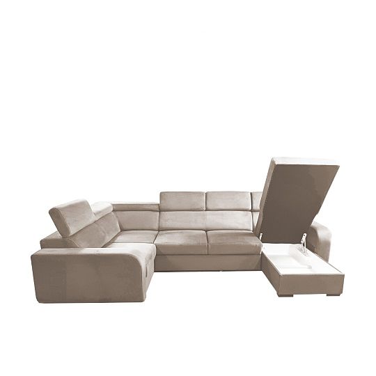 ELIZA sedací souprava do U, pravá, béžová Manila 02