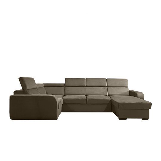 ELIZA sedací souprava do U, pravá, šedobéžová Manila 03