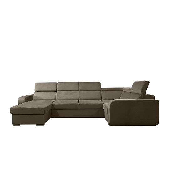 ELIZA sedací souprava do U, levá, šedobéžová Manila 03