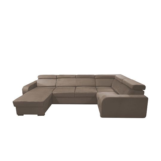 ELIZA sedací souprava do U, levá, šedobéžová Manila 03