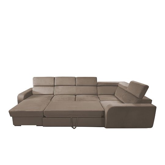 ELIZA sedací souprava do U, levá, šedobéžová Manila 03