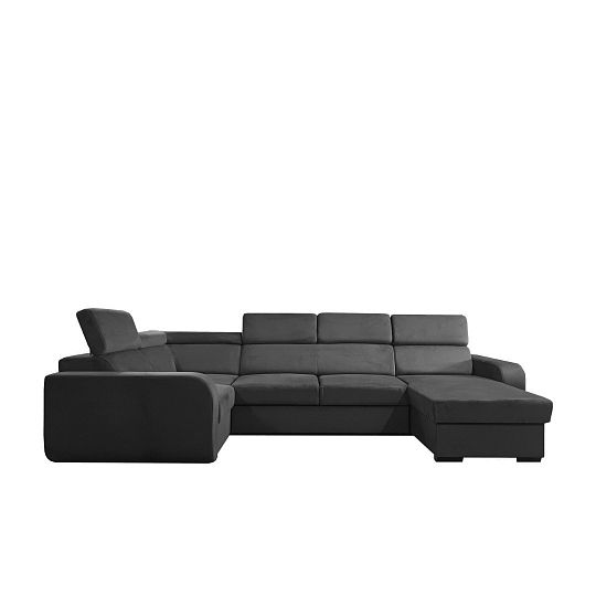 ELIZA sedací souprava do U, pravá, grafit Manila 19