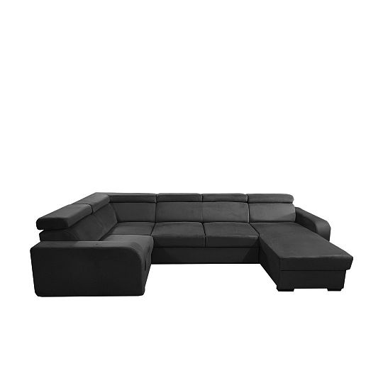 ELIZA sedací souprava do U, pravá, grafit Manila 19