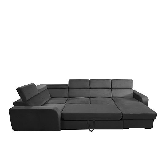 ELIZA sedací souprava do U, pravá, grafit Manila 19