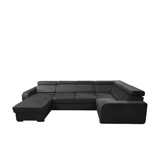 ELIZA sedací souprava do U, levá, grafit Manila 19