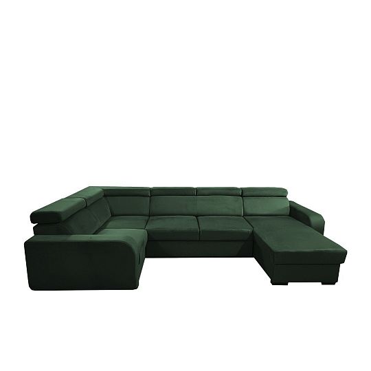 ELIZA sedací souprava do U, pravá, tmavě zelená Manila 35