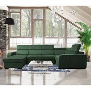 ELIZA sedací souprava do U, levá, tmavě zelená Manila 35