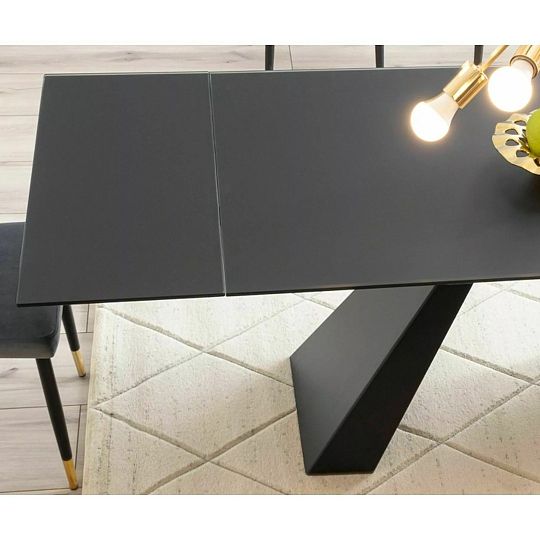 TRENDY SALVADOR rozkládací jídelní stůl 120 cm, černá