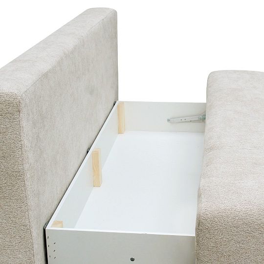 ZOYA rozkládací pohovka, bílá káva