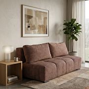 ZOYA rozkládací pohovka, čokoládová