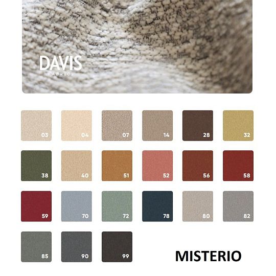 ROMANTIKA sedací souprava do U, pravá, bílá káva/čokoládová Misterio 99