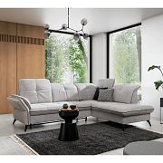 MIRELA NEW rohová sedací souprava, levá, šedá Misterio 82