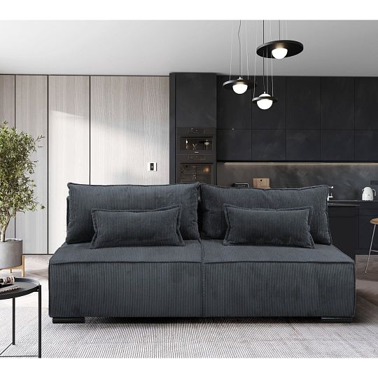 FLOUWE pohovka, tmavě šedá Poso 60