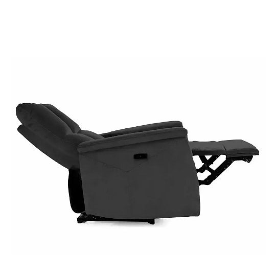 NEO VELVET M masážní relaxační křeslo, elektrické, černá