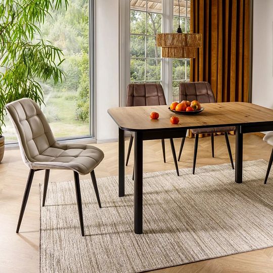 CHICAGO VELVET jídelní židle, cappuccino