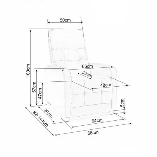 OTAVA relaxační křeslo elektrické, béžová