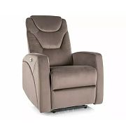KERBIN relaxační křeslo - elektrické, cappuccino