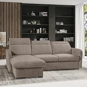 EMPIRIO rohová sedací souprava, univerzální, světle hnědá Sereno 683