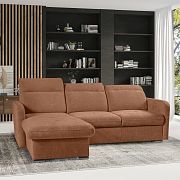 EMPIRIO rohová sedací souprava, univerzální, terracota Sereno 688