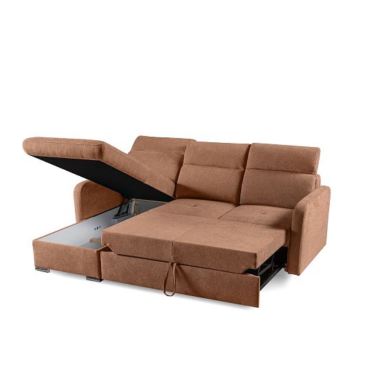 EMPIRIO rohová sedací souprava, univerzální, terracota Sereno 688