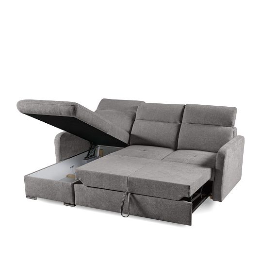 EMPIRIO rohová sedací souprava, univerzální, tmavě šedá Sereno 694