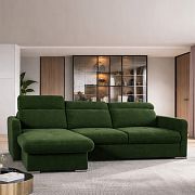 EMPIRIO rohová sedací souprava, univerzální, olivová Sereno 690