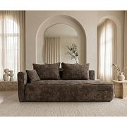 HAMILTON rozkládací pohovka, levá, hnědá Kiara 855