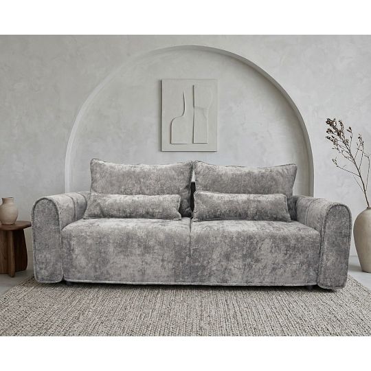 KORFU rozkládací pohovka, světle šedá Kiara 865