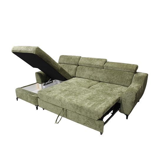 SOUL sedací souprava, pravá, zelená Vibe 38