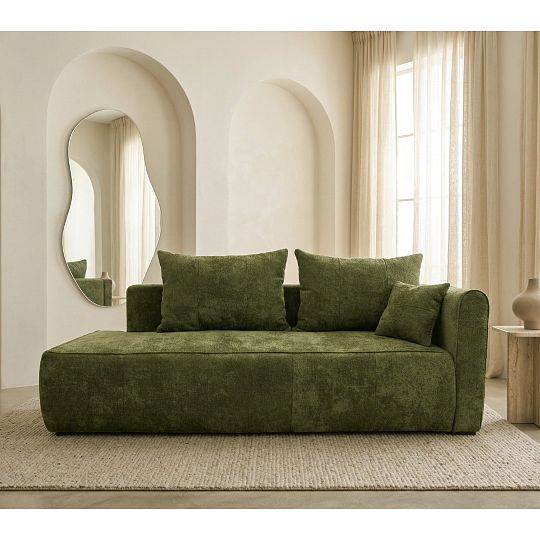 HAMILTON rozkládací pohovka, pravá, zelená Kiara 862