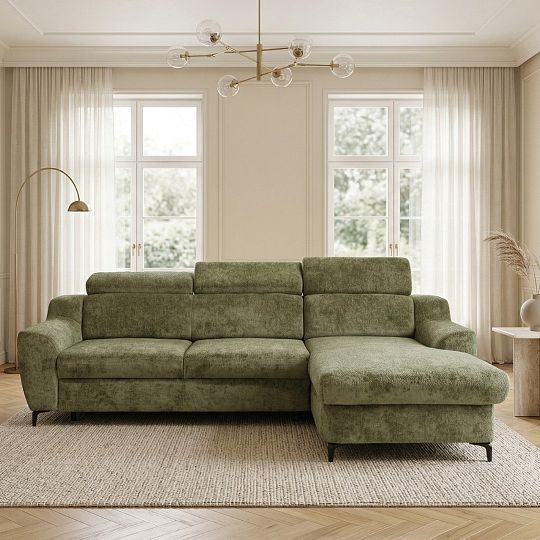 SOUL sedací souprava, levá, zelená Vibe 38