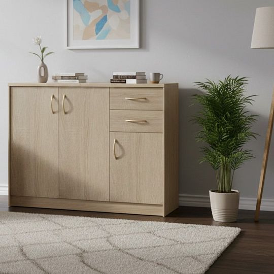 Komoda K2-3D-2S, dub sonoma