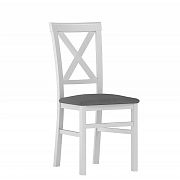 Jídelní židle, Provance TYP 10, bílá/šedá