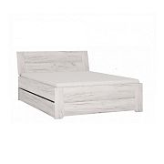 RUBIO 92 postel 160 cm, dub bělený