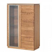 Malorca 15 Vitrína široká, dub rustik