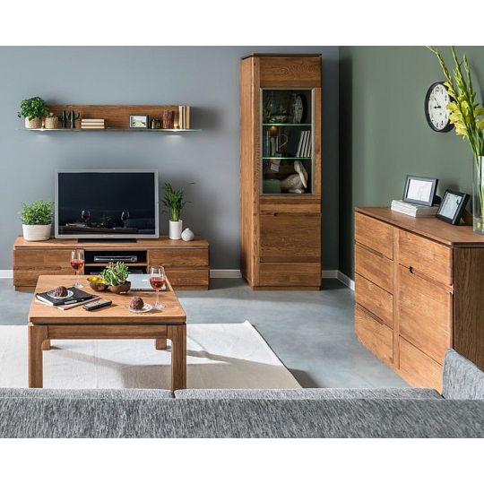 Malorca 35 Police s ovětlením, dub rustik