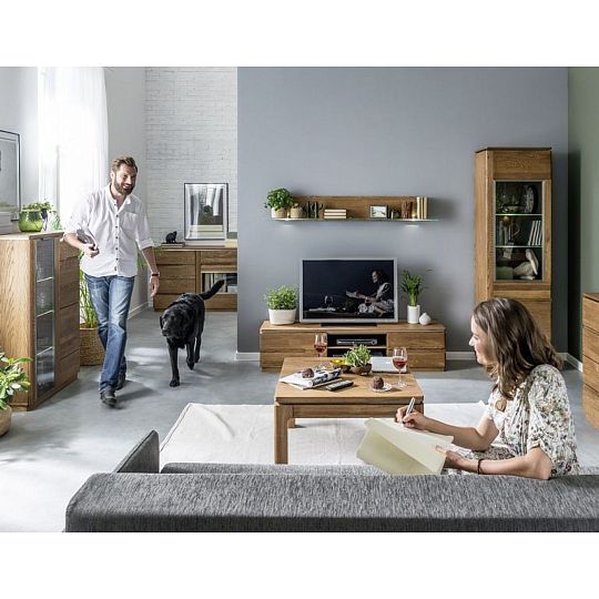 Malorca 35 Police s ovětlením, dub rustik