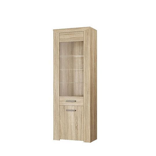 MUNDO Vitrína LORV 03, dub sonoma