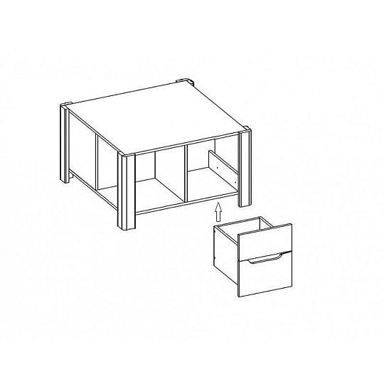 DESIRE NEW 41 konferenční stolek, dub san remo