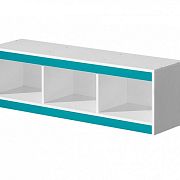 GOLIÁŠ 10 police, bílá/tyrkys