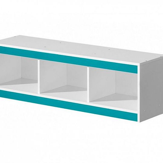 GOLIÁŠ 10 police, bílá/tyrkys