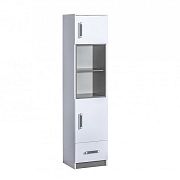 TRUFEL 4 regál 45, bílá/šedá