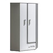 APALUCHA 2 rohová skříň, šedá/bílá